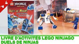 DÉCOUVERTE Livre dactivités LEGO Ninjago Dragons Rising  Duels de Ninjas FR [upl. by Ellevehc]