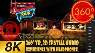 Hersheys Chocolate World Tour Ride 8K 360  3D Spatial Audio Immersive POV Experience 2021 [upl. by Florrie636]