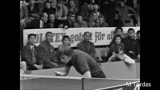 Hans Alsér  Milivoj Karakasevic Stellan Bengtsson  Chuang Tsetung Swedish Open 1970 [upl. by Lapotin]