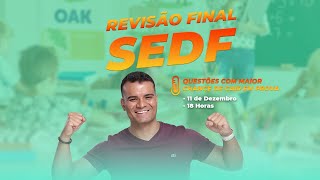 Revisão Final SEDF  Língua Portuguesa [upl. by Xilef]