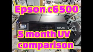 Epson c6500 UV test print comparison at 56 months [upl. by Anilak]