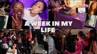 VLOG  A WEEK OF EVERYTHING  UNBOXING HAIR  SIP amp PAINT  TRYING BIRTHDAY OUTFITS  GAMES NIGHT [upl. by Devonna]