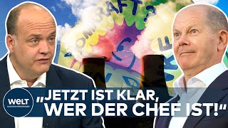 SCHOLZ‘ MACHTWORT „Atomenergie ist für die Grünen ein Identitätsthema da geht es ums Eingemachte“ [upl. by Aokek]