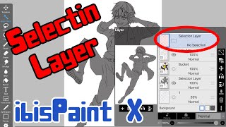 How to Use Selection Layer in ibisPaint X [upl. by Eentroc814]