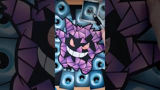 GENGAR Mosaic made from pokemon cards pokemon gengar pokemoncards [upl. by Babbie]