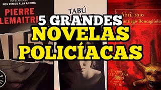 TOP 5 GRANDES NOVELAS POLICÍACAS  NOVELA NEGRA  Recomendaciones de libros [upl. by Britteny]