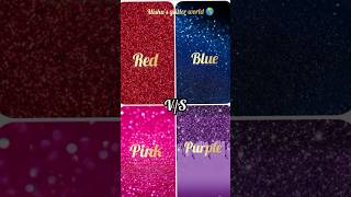 Red vs blue 💙 pink vs purple 💜gownheelssubscribe ytshort shortvideos Mishus glitter world 🌎 [upl. by Thorfinn]