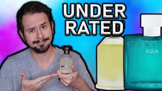 5 UNDERRATED MENS FRAGRANCES  5 FRAGRANCES I REALLY LIKE [upl. by Aerdnak]