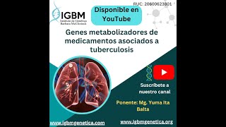 Genes metabolizadores de medicamentos asociados a tuberculosis [upl. by Ardnael188]