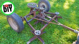 DIY Ground Driven Mower From JUNK [upl. by Adnol252]