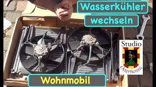 Wohnmobil Kühler Wasserkühler leckt was nun  tauschen erneuern reparieren [upl. by Herv]