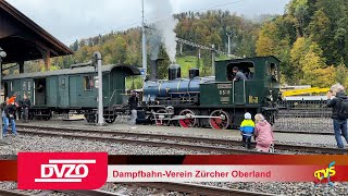 Bauma  DVZO DampfbahnVerein Zürich Oberland  Ferrovia a vapore dellOberland zurighese [upl. by Anders]