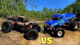 MZ Climbing Car 4wd vs Traxxas Bigfoot  Remote Control Car  Bigfoot Rock Crawler [upl. by Schinica]