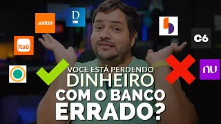 DIGITAL ou TRADICIONAL Qual banco rende mais Você vai se surpreender Nubank Itaú C6 etc [upl. by Eirok]