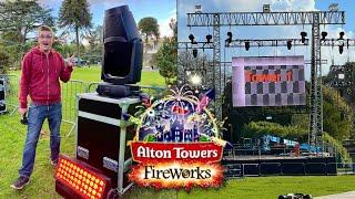 Alton Towers Fireworks 2022 Construction Update  HUGE Screens amp DRONES [upl. by Orman]