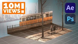 Create a 3D Scene from a Single Photo in After Effects  InDepth PARALLAX Tutorial [upl. by Fauch]