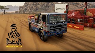 Dakar Desert Rally  1988 DAF 95 X1 Twin Turbo 4x4  Jan de Rooy [upl. by Anaahs920]