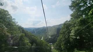 Aerial Tram At Pipestem Resort State Park West Virginia Part 1 [upl. by Enelegna]