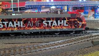 Neuheiten Vorstellung Roco Artikel 78333 BR 185 077 DB Cargo Stahl auf Stahl ACSound [upl. by Allimak]