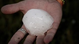 Hail Storm at Sturgis Rally Full Throttle Saloon 2009 [upl. by Ecenaj27]