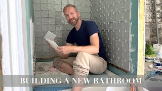 BUILDING A NEW BATHROOM  Charente Living [upl. by Duyne]