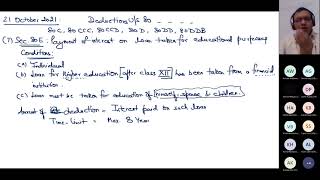 Income Tax 29  Deductions  Sec 80E 80EEA 80EEB and 80GG [upl. by Simsar]