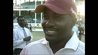 Tony Cozier Interviews Brian Lara Rahul Dravid Wasim Jaffer in Antigua the last match at ARG [upl. by Annaegroeg]