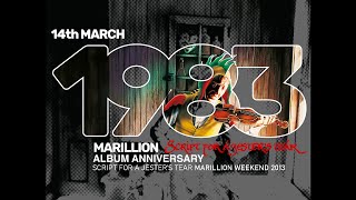 Marillion Album Anniversary  Script for a Jesters Tear  14 March  Marillion Weekend 2013 [upl. by Ysabel771]