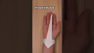 DIY HOW TO MAKE PAPER HIDDEN BLADE TUTORIAL  PAPER WEAPON [upl. by Eelac401]