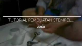 Pembuatan stempel emboss [upl. by Enihpesoj795]