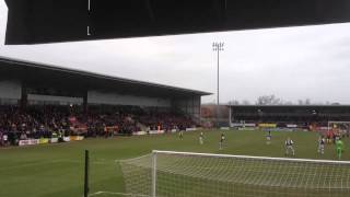 Burton Albion away Plymouth Argyle fans singing [upl. by Ticknor]