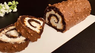 The most amazing chocolate roll cake [upl. by Iiette]