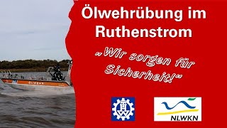 Absicherung der Ölwehrübung des THW Cuxhaven im Ruthenstrom  DLRG Drochtersen [upl. by Ronna]