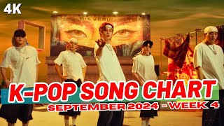 KPOP SONG CHART  SEPTEMBER 2024 WEEK 4 [upl. by Aubrette895]