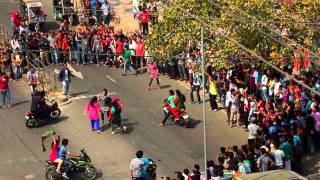 ICC T20 World Cup Bangladesh 2014 Flash Mob Varendra University Rajshahi [upl. by Hedelman424]