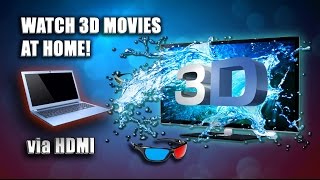 How to watch 3D Movies at home PC  TV Connection Active amp Passive 3D [upl. by Ynos]