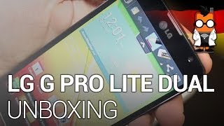 LG G Pro Lite Dual  Günstiges Phablet mit Stylus im Unboxing amp Handson GER [upl. by Ayhtak]