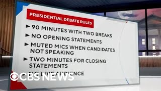 Breaking down ABCs presidential debate rules for TrumpHarris showdown [upl. by Eikcin]