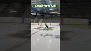 Slovakian Take Ice 2 on 0 hockey hockeycoaches hockeydrills icehockey hockey hockeyboxbreaks [upl. by Monie203]