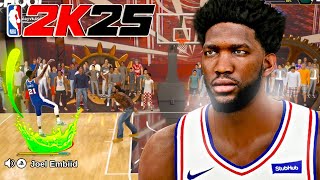 The UNSTOPPABLE Joel Embiid Build in NBA 2K25 [upl. by Eninotna]