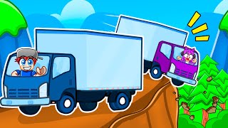 Trolling My CRUSH in DANGEROUS TRUCK DRIVING On MOUNTAIN ROADS In Roblox [upl. by Gaskins]