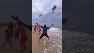 🌀🌀part 2  Besant Nagar Beach Chennaishorts [upl. by Eissalc326]