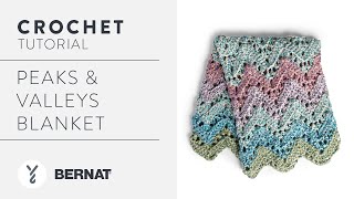 Crochet Peaks amp Valleys Blanket  Easy Colorful Chevrons With The Crochet Crowd [upl. by Enait]