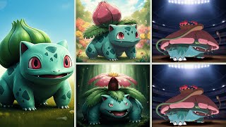 Pokemon Bulbasaur e suas evoluções Ivysaur Venusaur Mega Venusaur e Giga Venusaur Bulbasaur [upl. by Daniela]