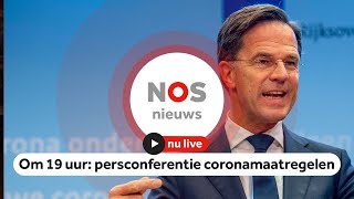 Kijk live naar persconferentie Rutte en Kuipers [upl. by Stark62]