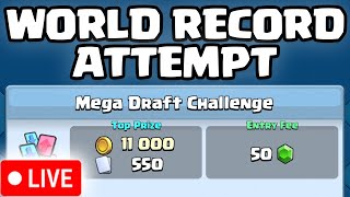 MEGA DRAFT CHALLENGE WIN STREAK WORLD RECORD ATTEMPT [upl. by Onia822]