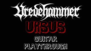 Vredehammerquot Ursusquot Playthrough Lesson at end  Valla Extreme Metal Guitar [upl. by Hennebery61]