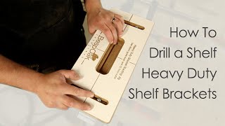 How to Route and Drill a Floating Shelf for Our Heavy Duty Floating Shelf Brackets [upl. by Silvia871]