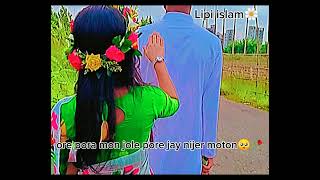 ওরে পোড়া মন 🥺🥀ore pora mon Lipi islam🌼viralvideovairalsongcoversongke tumi nondini movie [upl. by Rimidalg]