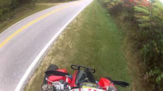 Trx450r first ride after hot cam 2 install part 1 [upl. by Chura158]